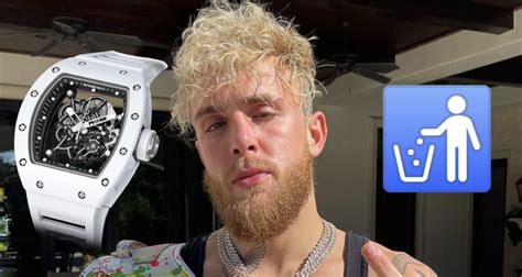 jake paul wearing fake watch|Jake Paul Takes His First Professional Loss On The Wrist .